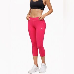 Adidas Bright Pink Capri Leggings - Size S